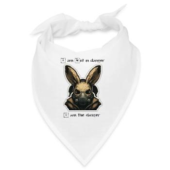 I am not in danger, i am the danger - Bandana - Weiß - Vorne