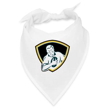 Rugby-Abzeichen - Bandana - Weiß - Vorne