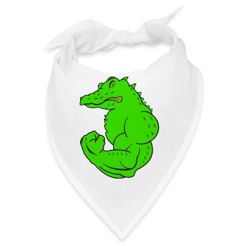 strong crocodile - Bandana - Weiß - Vorne