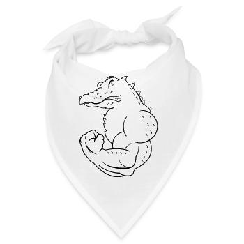 strong crocodile - Bandana - Weiß - Vorne