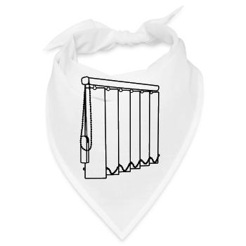 Lamellen-Fensterabdeckungen transparent - Bandana - Weiß - Vorne