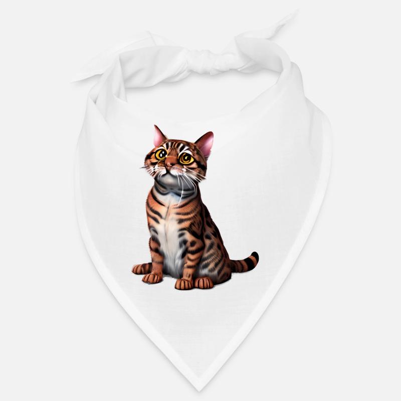 Kätzchen Bengalkatze Katze Katzenbesitzer Kater Bandana