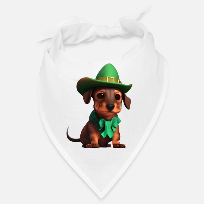 Teckel Chien St Patricks Day Chiens Propriétaire de Chien Bandana