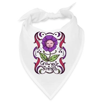Empowerment Blumendesign - Bandana - Weiß - Vorne