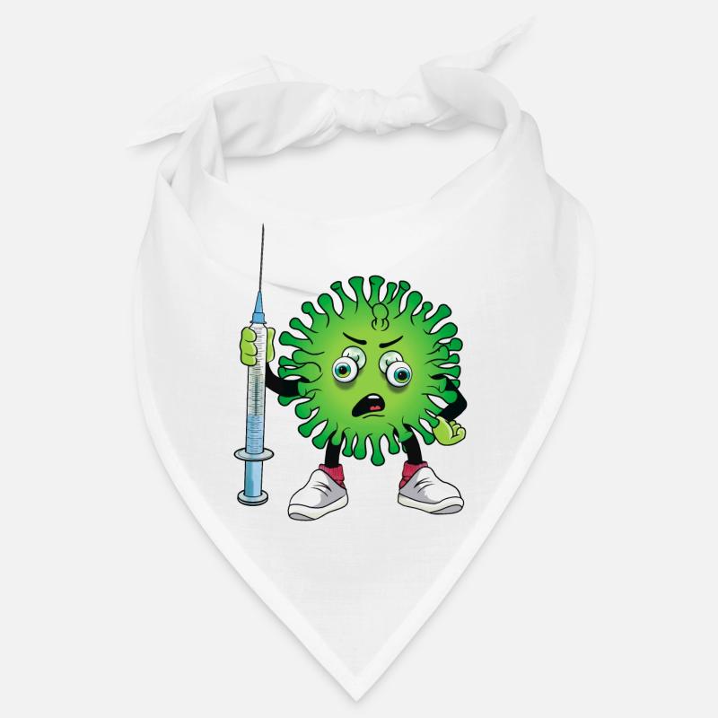 Virus mit Spritze Bandana