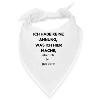 Ahnung - Bandana - Weiß - Vorne