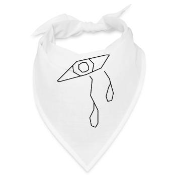 Kubistische Empathie oder Toleranz. - Bandana - Weiß - Vorne