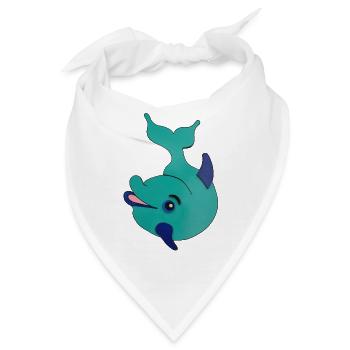 Delfin - Bandana - Weiß - Vorne
