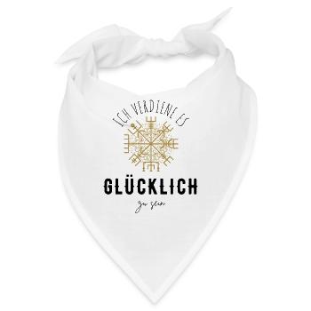 Wegweiser Motivation - VEGVISIR - Bandana - Weiß - Vorne