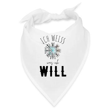 Wegweiser Motivation - VEGVISIR - Bandana - Weiß - Vorne