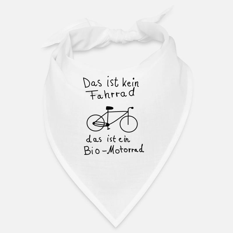 Bio - Motorrad - Bandana - Weiß