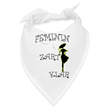 Feminin Zart Klar - Bandana - Weiß - Vorne