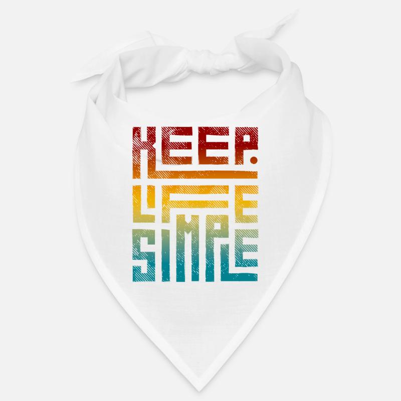 Modern Keep Life Simple Vintage Gradient Bandana