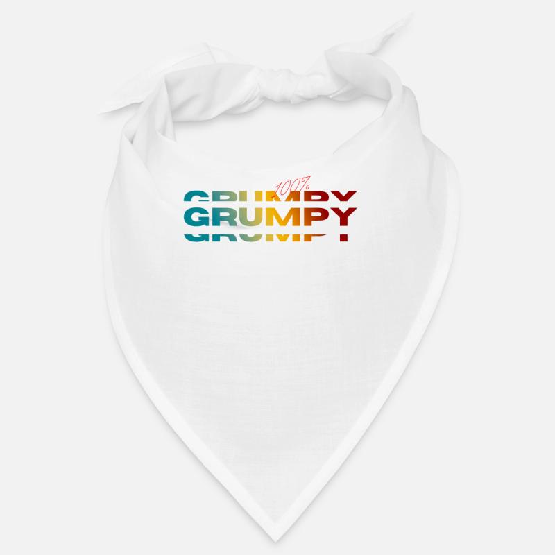 100% Grumpy Vintage Old Grandpa Bandana