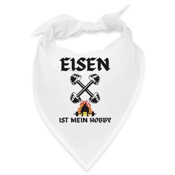 Eisen ist mein Hobby - Bandana - Weiß - Vorne