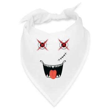 Spooky Halloween Design - Bandana - Weiß - Vorne