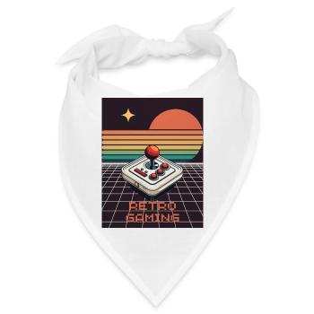 Retro Style Game Design - Bandana - Weiß - Vorne