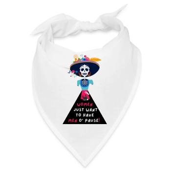 Men o' Pause Zyklus I - Embrace the Phase - Bandana - Weiß - Vorne