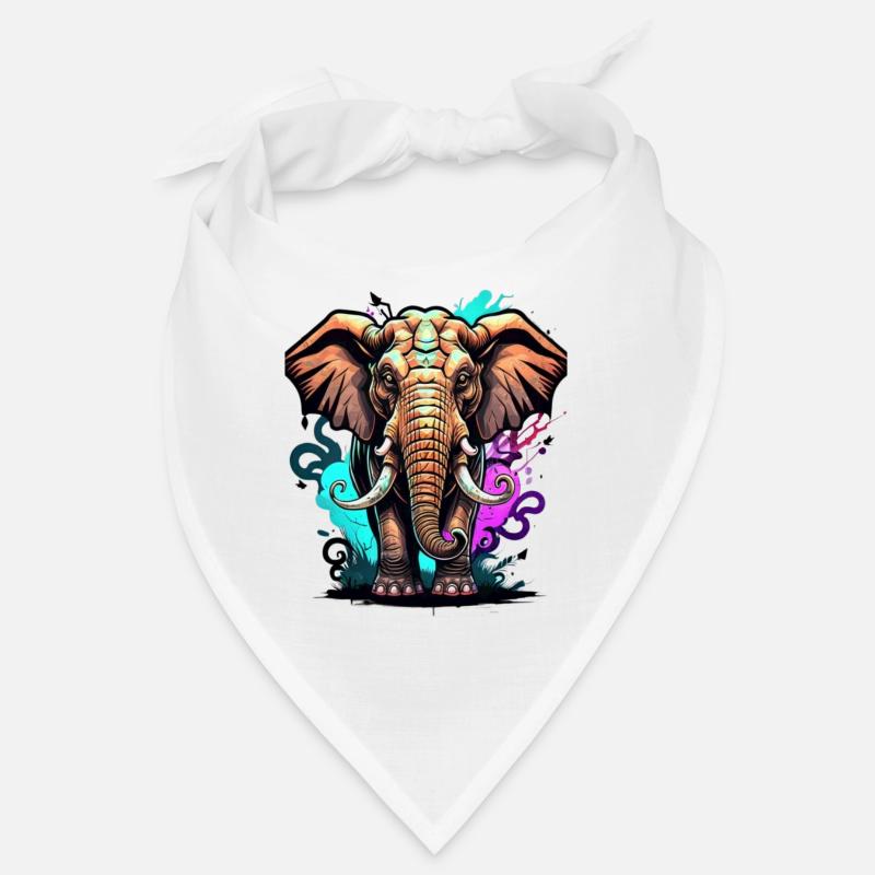 Graffiti éléphant Bandana