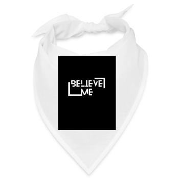 Believe me - Bandana - Weiß - Vorne