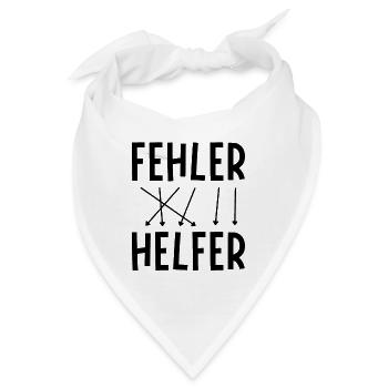 Fehler sind Helfer - Bandana - Weiß - Vorne