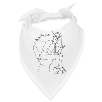 klugscheisser 5 - Bandana - Weiß - Vorne