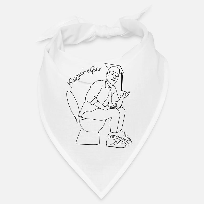 klugscheisser 5 - Bandana - Weiß