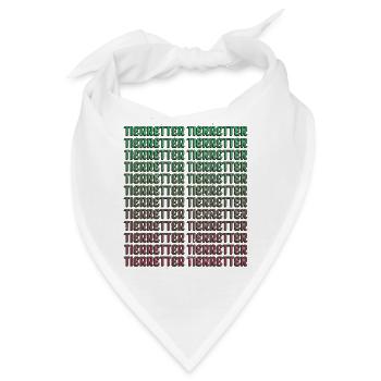 geburtstag veganer lieben gemüse dog tiere - Bandana - Weiß - Vorne