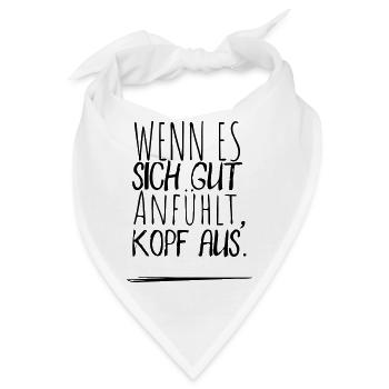kopf aus - Bandana - Weiß - Vorne