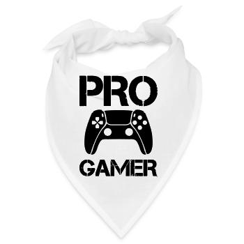 pro gamer - Bandana - Weiß - Vorne