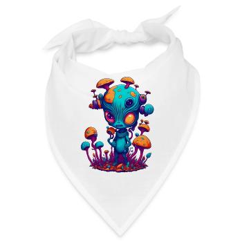 Trippy Alien 05 - Bandana - Weiß - Vorne