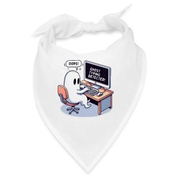 GHOST TYPING DETECTED! - OOPS! - Bandana - Weiß - Vorne