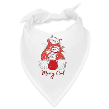Merry Cat - Bandana - Weiß - Vorne