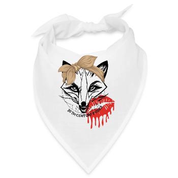 Girls stuff kiss - Bandana - Weiß - Vorne
