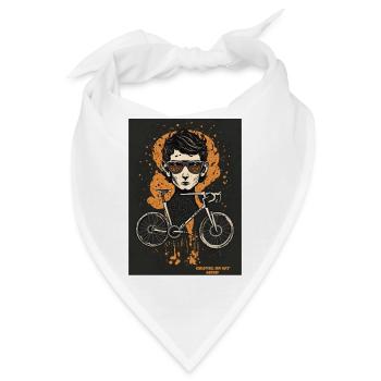 Schotter in meinem Kopf - Bandana - Weiß - Vorne