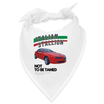 Italienischer Hengst - Bandana - Weiß - Vorne