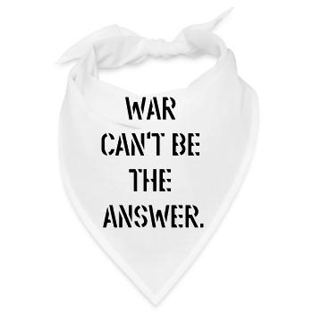 gegen krieg frieden statement demo - Bandana - Weiß - Vorne