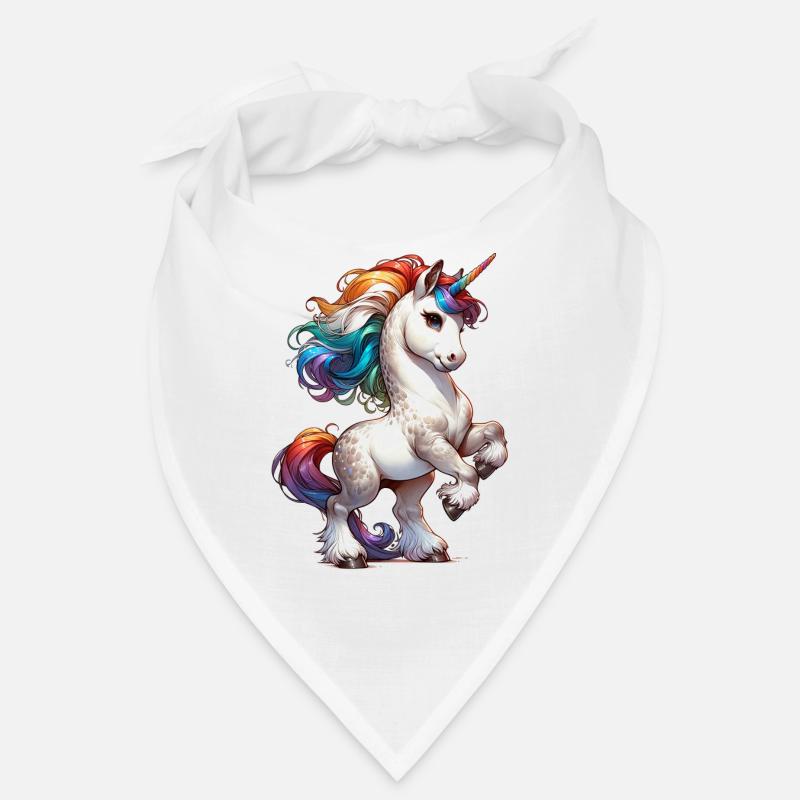 Licorne chic aux yeux bleus Bandana