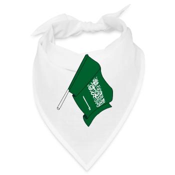 Flagge Saudi-Arabien - Bandana - Weiß - Vorne