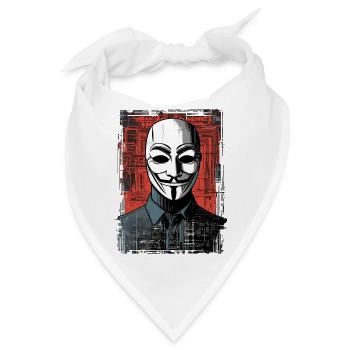 Anonymous Maske - Bandana - Weiß - Vorne