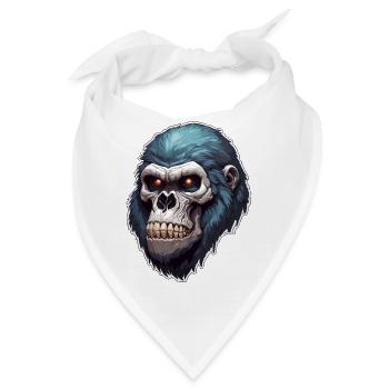 Gorilla Skull / Tier / Wild / Affe / Primat - Bandana - Weiß - Vorne