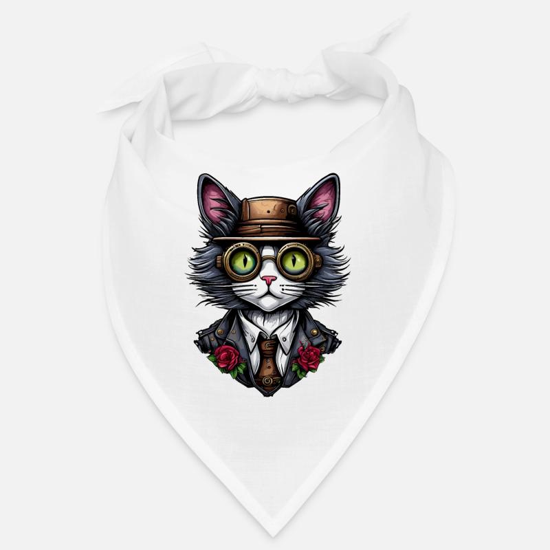Chat steampunk Bandana