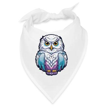 Schnee-Eule - Bandana - Weiß - Vorne