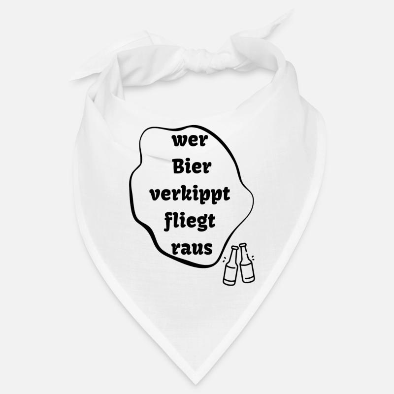 Bier wird nicht verkippt - lustiges Trinkmotiv Bandana