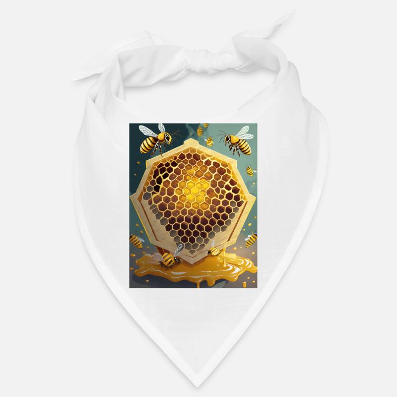 Ich bin ein cooler stolzer Imker-Logo-Designer - Bandana - Weiß