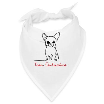 Team Chihuahua - Bandana - Weiß - Vorne