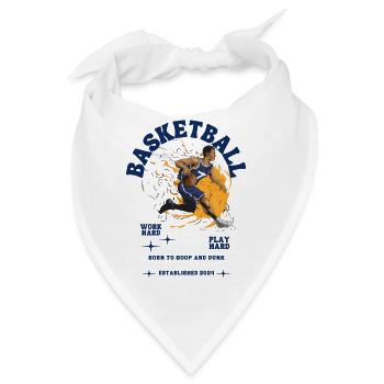 Dynamische Basketballspieler-Illustration - Bandana - Weiß - Vorne