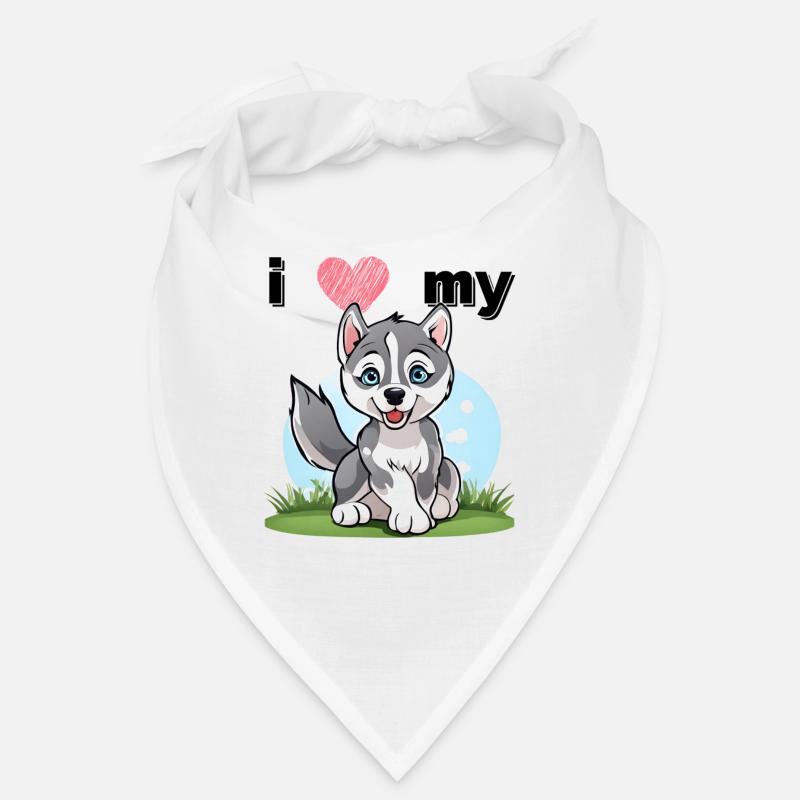 Kleiner Husky - Wolfswelpe Bandana