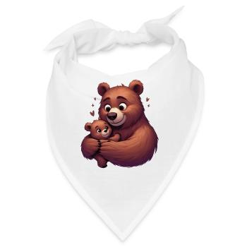 Bärenumarmung Glückseligkeit - Bandana - Weiß - Vorne
