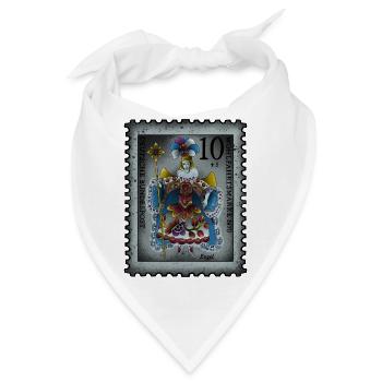 Briefmarke Engel - Bandana - Weiß - Vorne